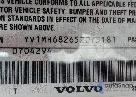 2005 Volvo S40 T5 Awd from USA, damaged, VIN YV1MH682652075181